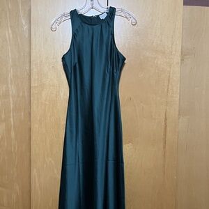 Le Lis Sleeveless Midi Green Slip Dress Small NWT